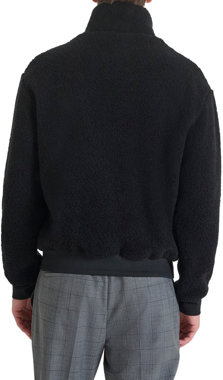 Antony Morato SWEATSHIRT REGULAR FIT WITH LOGOED BADGE ON RUBBER PATCH Zwart