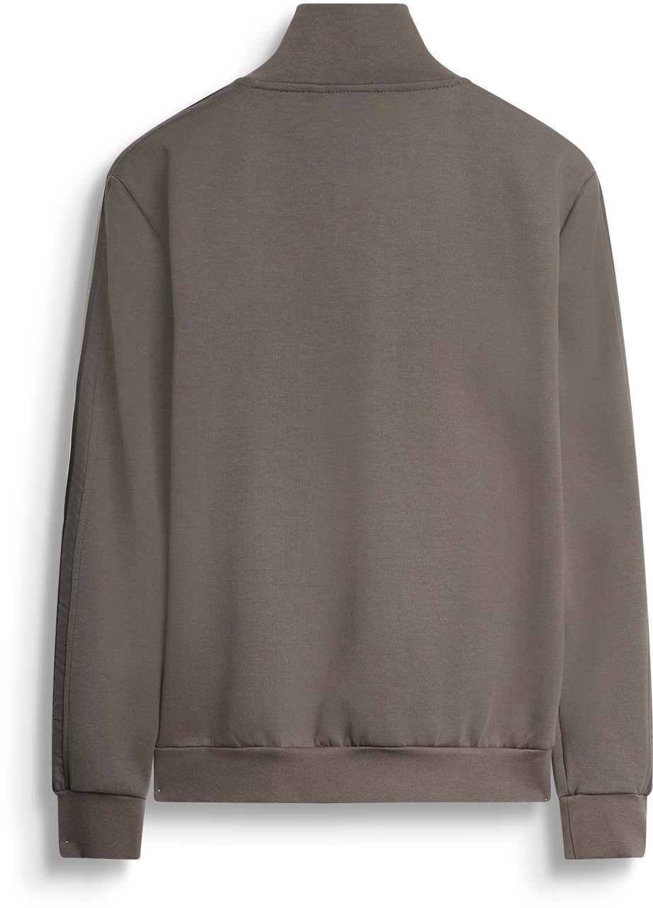 Antony Morato SWEATSHIRT REGULAR FIT IN INTERLOCK COTTON BLEND FABRIC WITH METAL EFFECT RUBBER LOGO PRINT Groen
