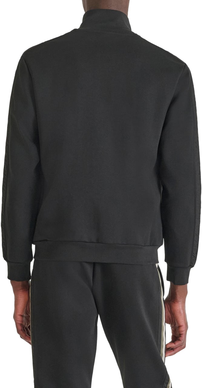 Antony Morato SWEATSHIRT REGULAR FIT WITH EFFECT RUBBER LOGO PRINT Zwart