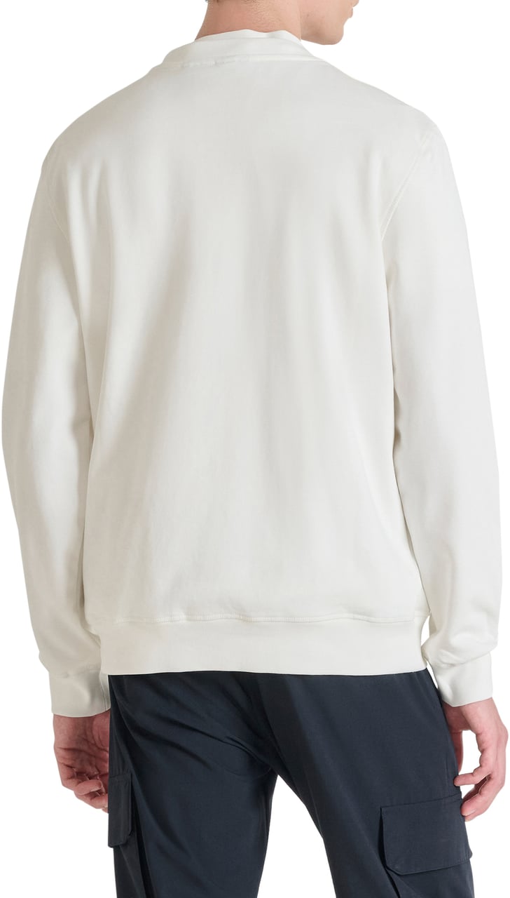 Antony Morato SWEATSHIRT REGULAR FIT WITH RUBBER DIAMOND LOGO PRINT Beige