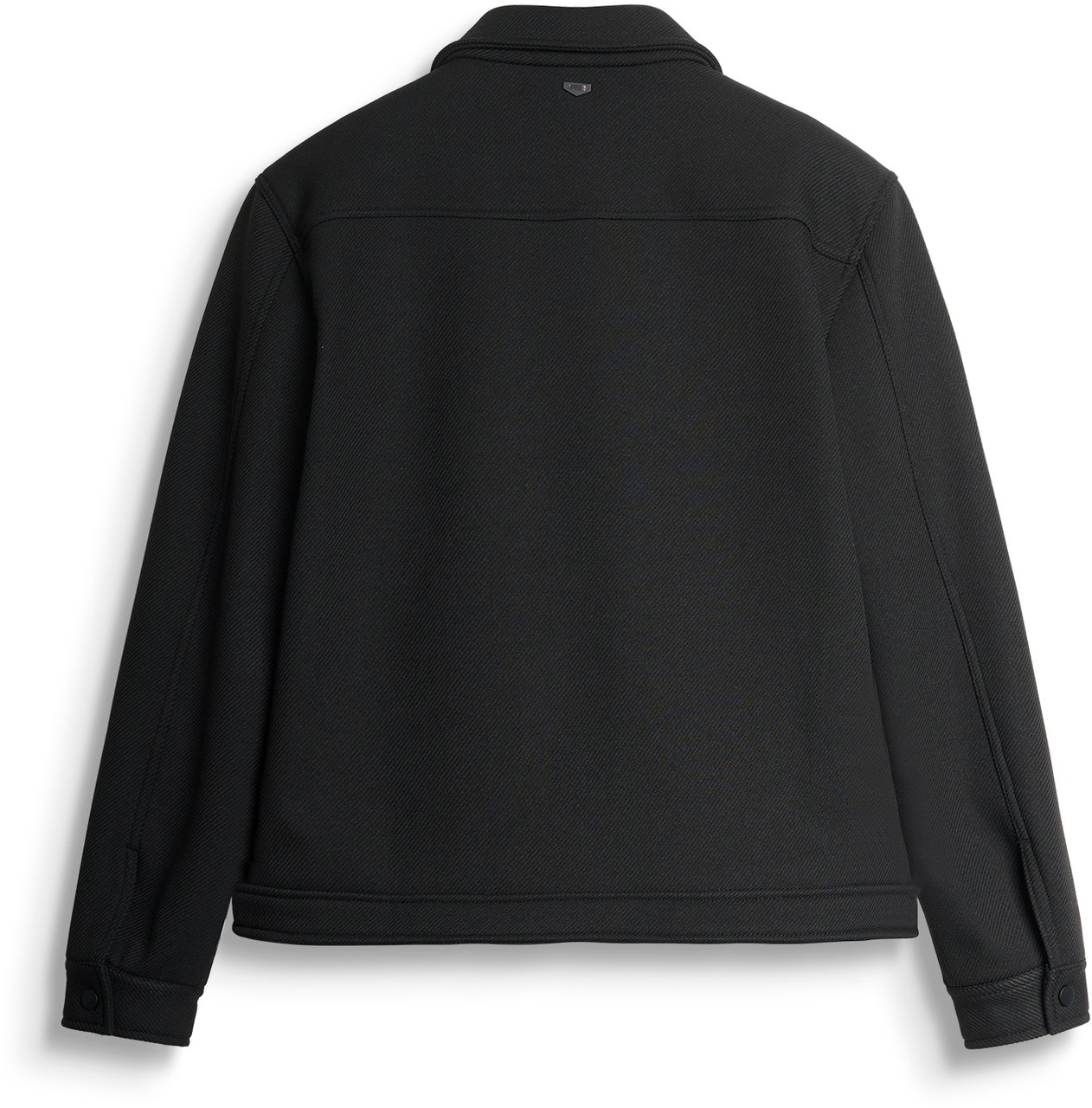 Antony Morato SWEATSHIRT REGULAR FIT TWILL MOTIF WITH LOGOED BADGE Zwart