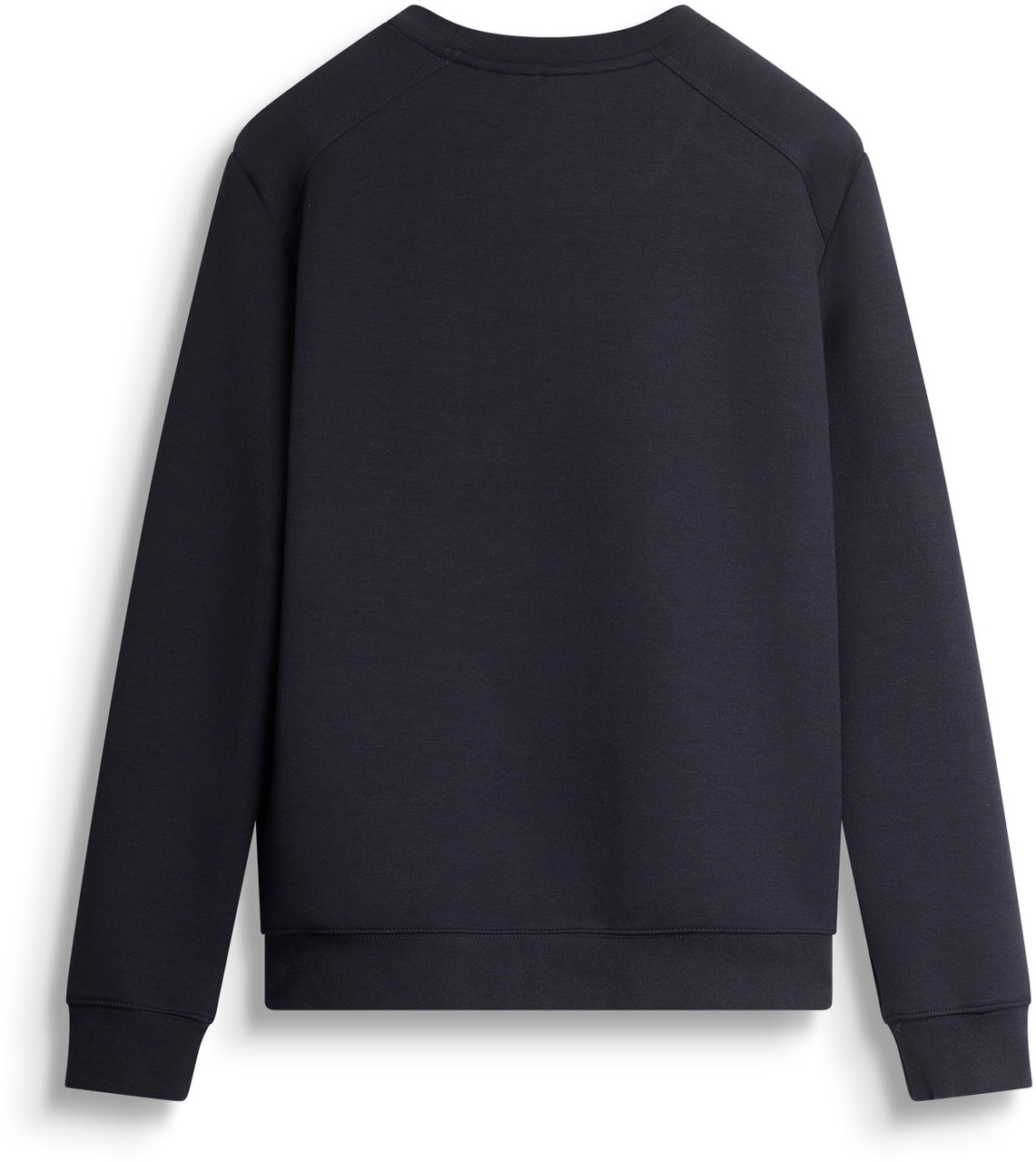 Antony Morato SWEATSHIRT REGULAR FIT IN STRETCH SCUBA VISCOSE BLEND FABRIC WITH LOGOED METAL BADGE ON RUBBER PATCH Blauw