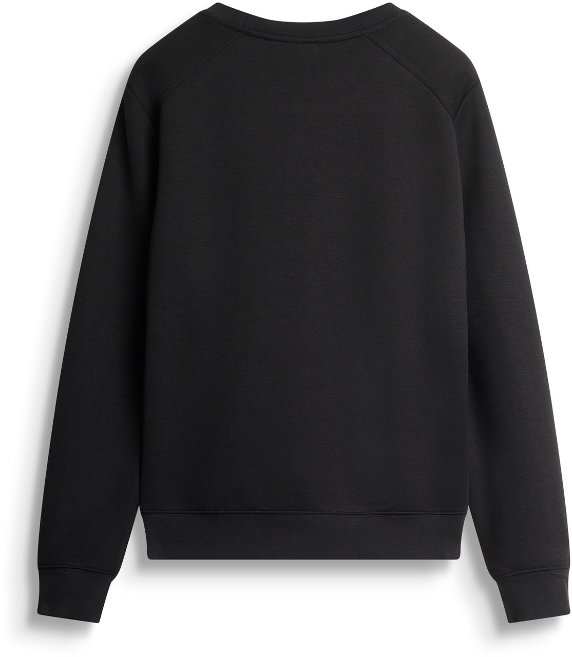 Antony Morato SWEATSHIRT REGULAR FIT IN STRETCH SCUBA VISCOSE BLEND FABRIC WITH LOGOED METAL BADGE ON RUBBER PATCH Zwart