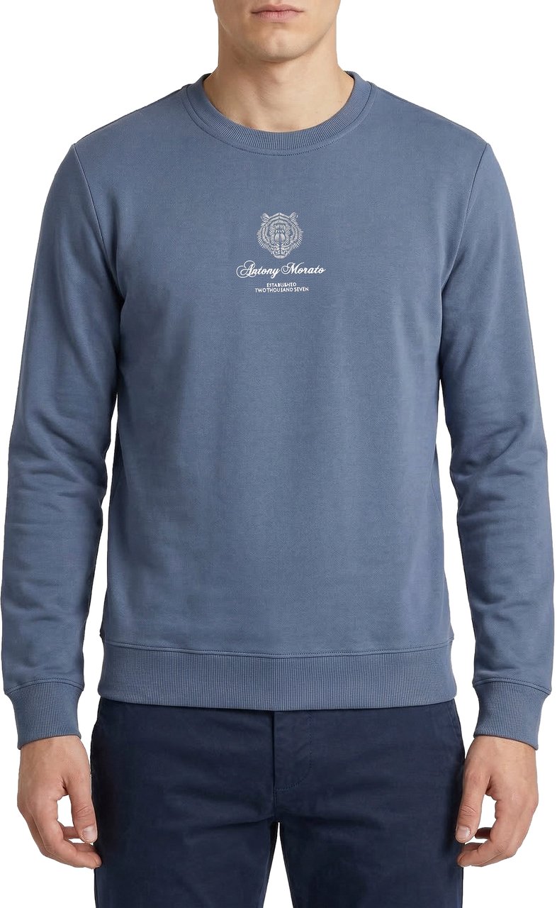 Antony Morato SWEATSHIRT REGULAR FIT Blauw