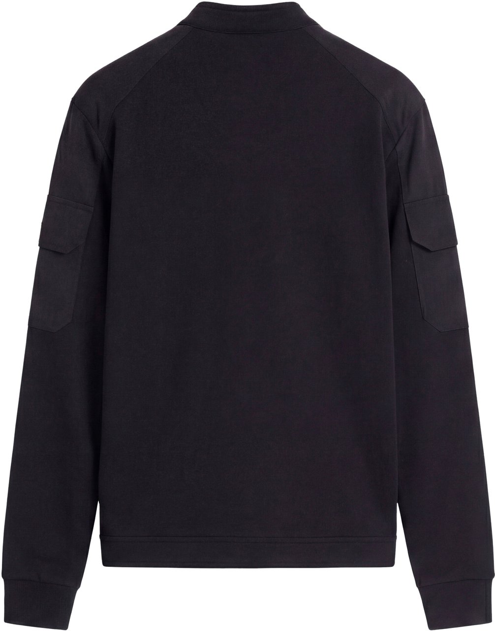 Antony Morato BOMBER SLIM FIT IN BLEND COTTON FABRIC WITH KOREAN COLLAR AND TWO METAL LAYERS PLATE ON SLEEVE Zwart