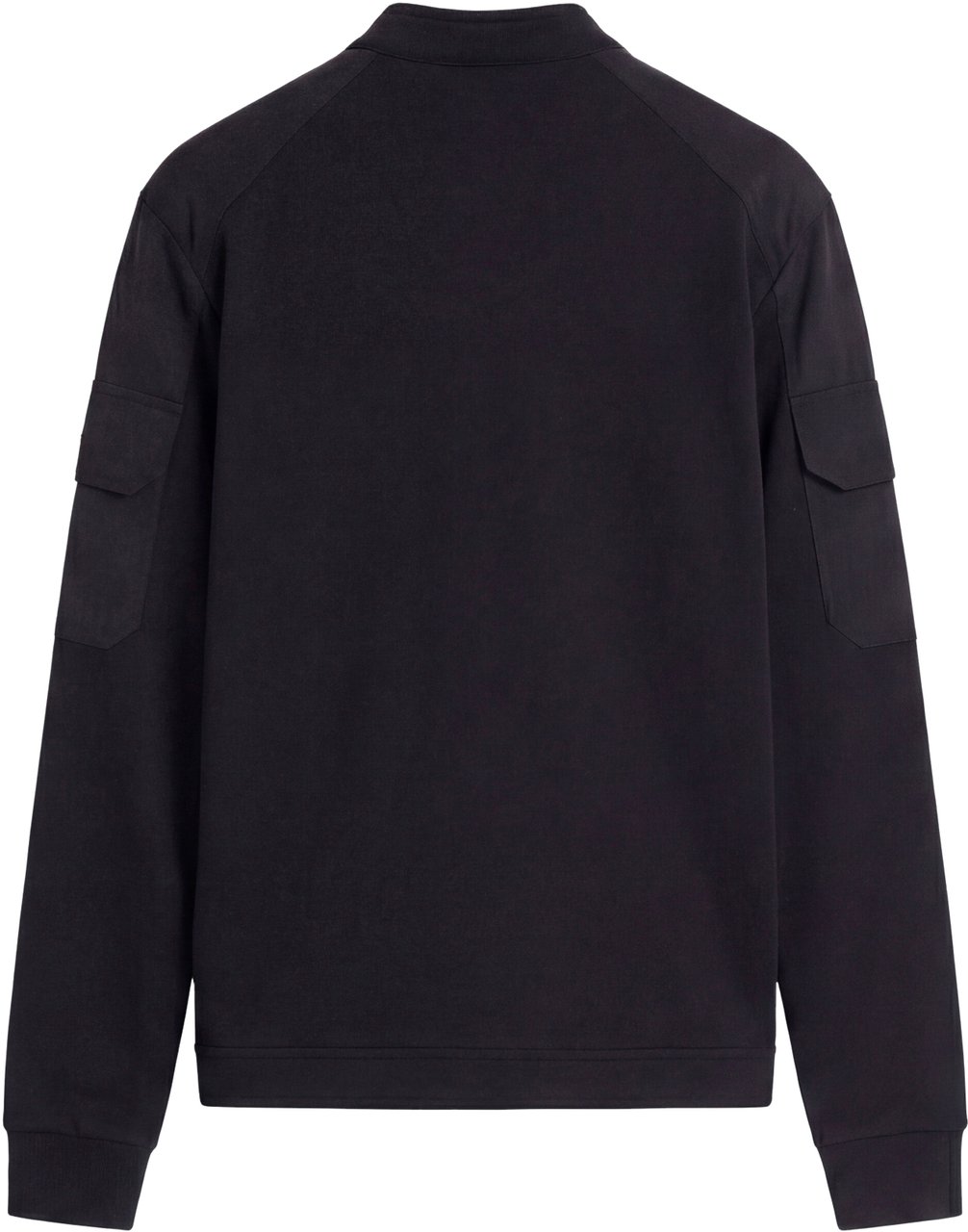 Antony Morato BOMBER SLIM FIT IN BLEND COTTON FABRIC WITH KOREAN COLLAR AND TWO METAL LAYERS PLATE ON SLEEVE Zwart