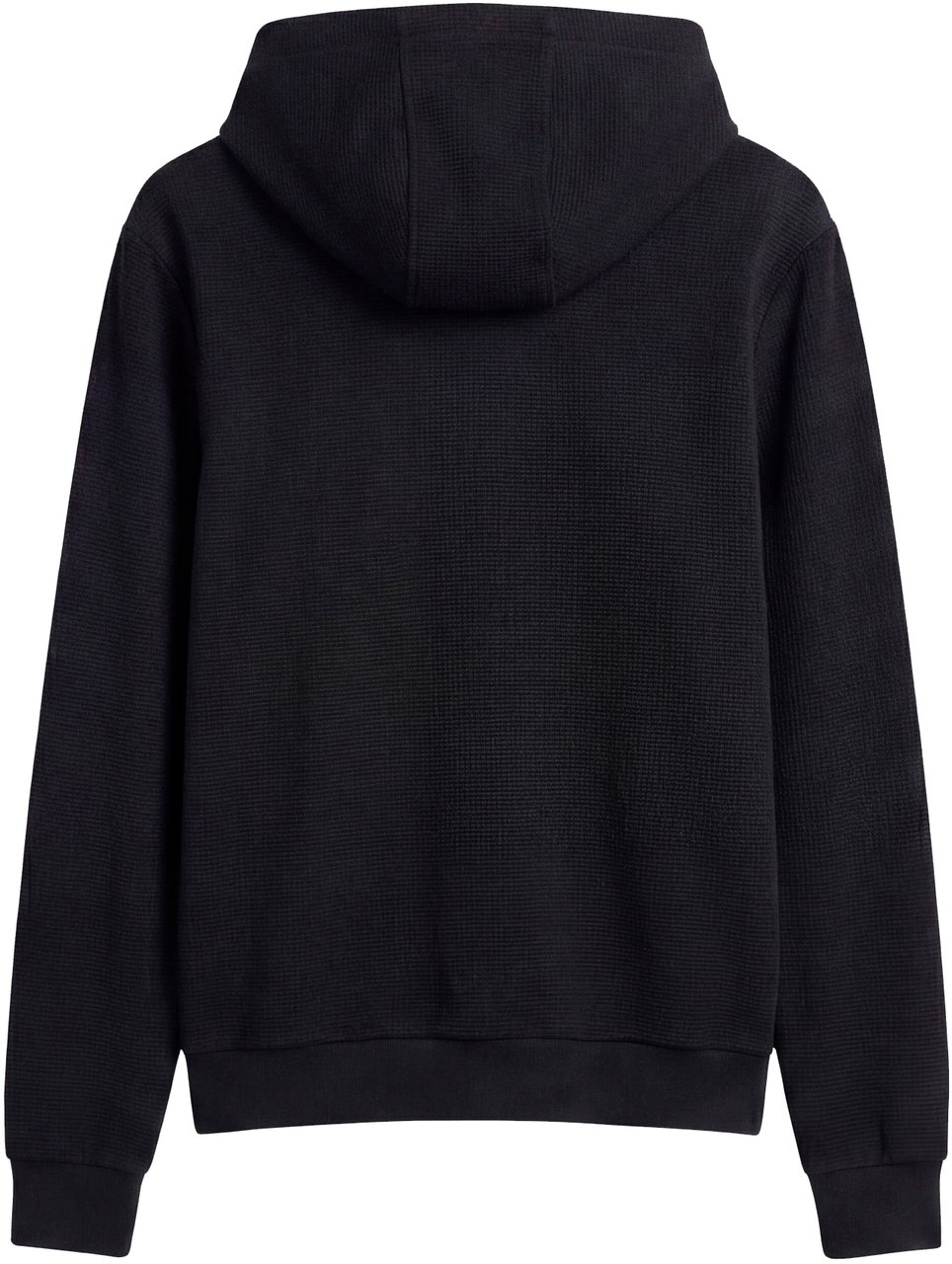 Antony Morato HOODIE RELAXED FIT IN DOBBY WITH EMBROIDERED LOGO Zwart