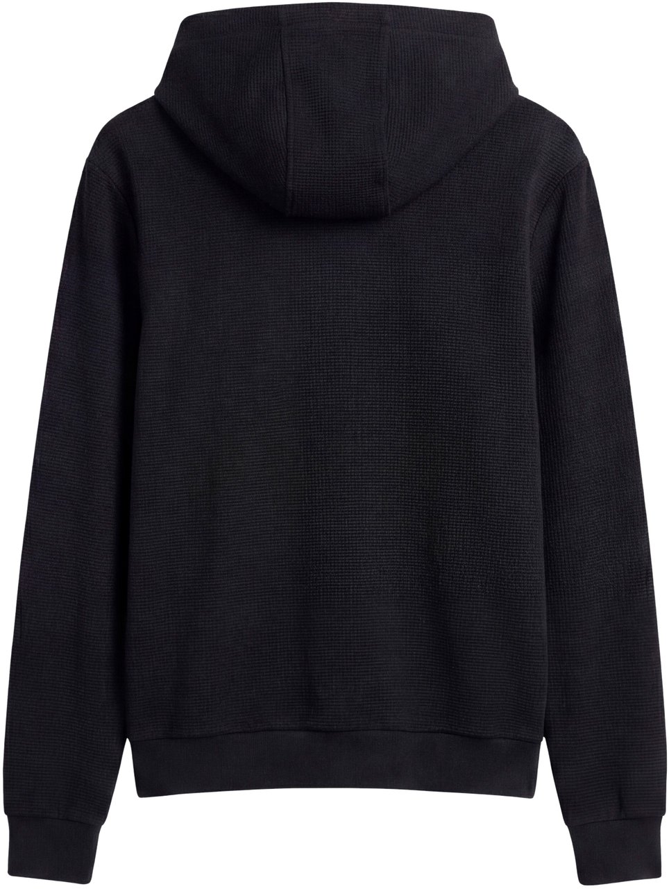 Antony Morato HOODIE RELAXED FIT IN DOBBY WITH EMBROIDERED LOGO Zwart