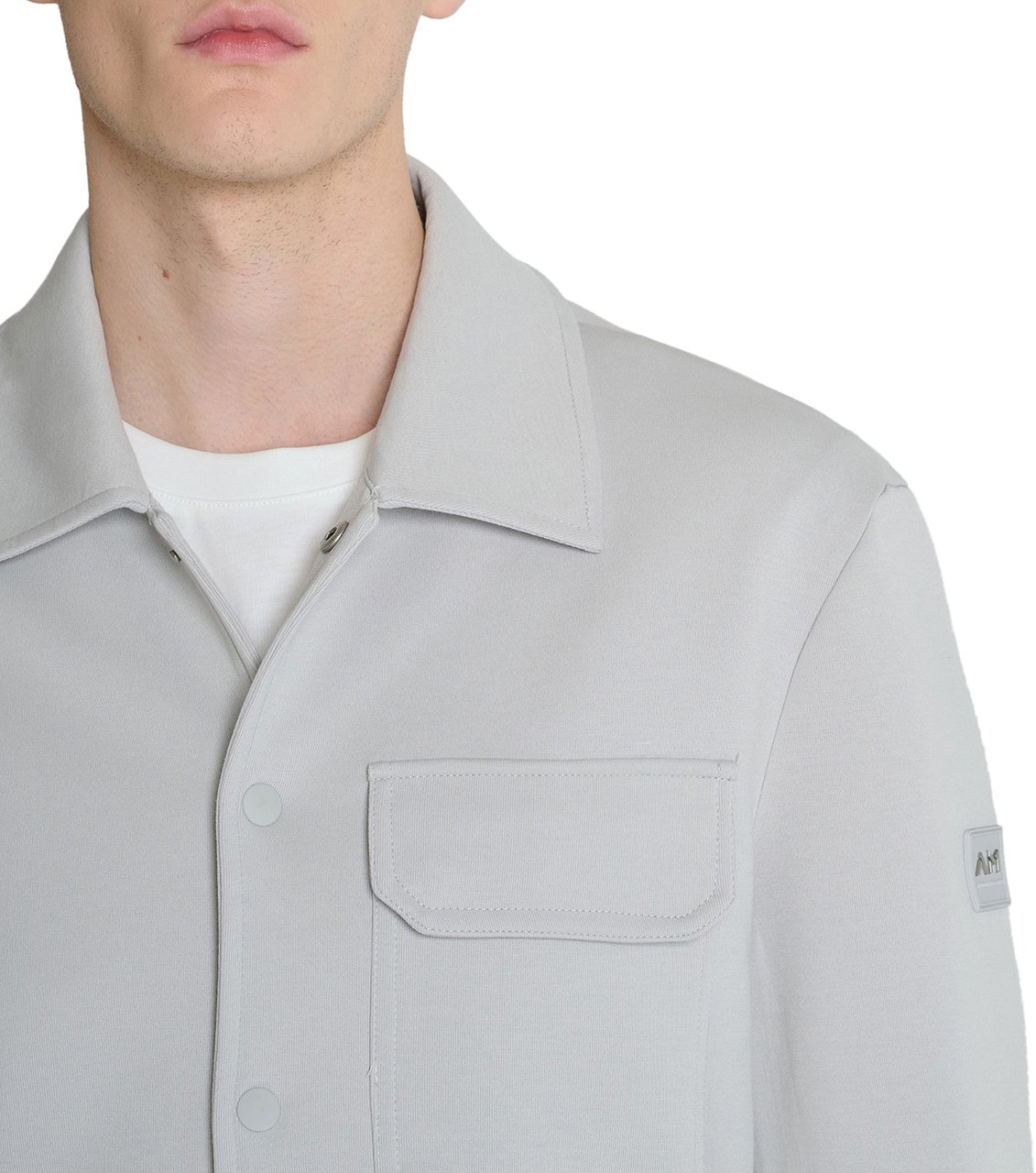 Antony Morato FLEECE SLIM FIT IN BLEND COTTON FABRIC WITH LOGO PLATE Wit