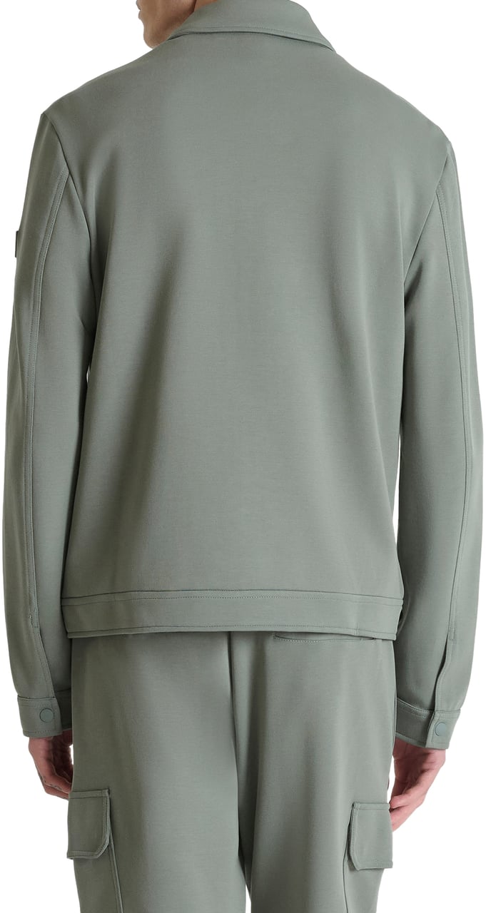 Antony Morato FLEECE SLIM FIT IN BLEND COTTON FABRIC WITH LOGO PLATE Groen