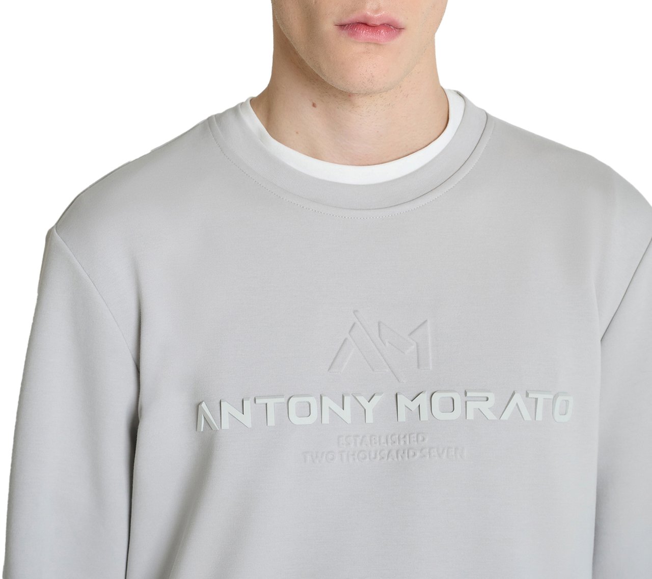 Antony Morato SWEATSHIRT REGULAR FIT WITH  PRINT Wit