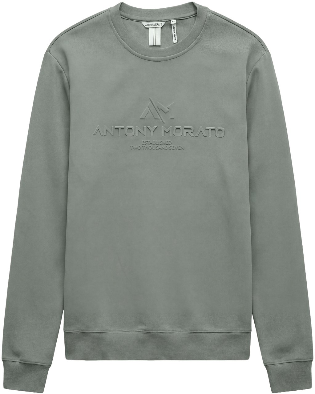 Antony Morato SWEATSHIRT REGULAR FIT WITH  PRINT Groen