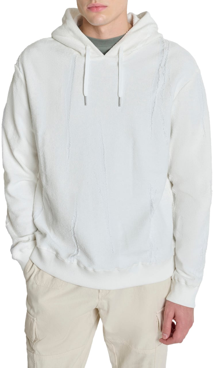 Antony Morato HOODIE RELAXED  FIT IN JAQUARD COTTON Beige