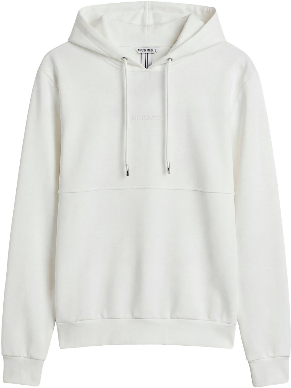 Antony Morato HOODIE RELAXED FIT IN INTERLOCK WITH FOAM PRINT Beige