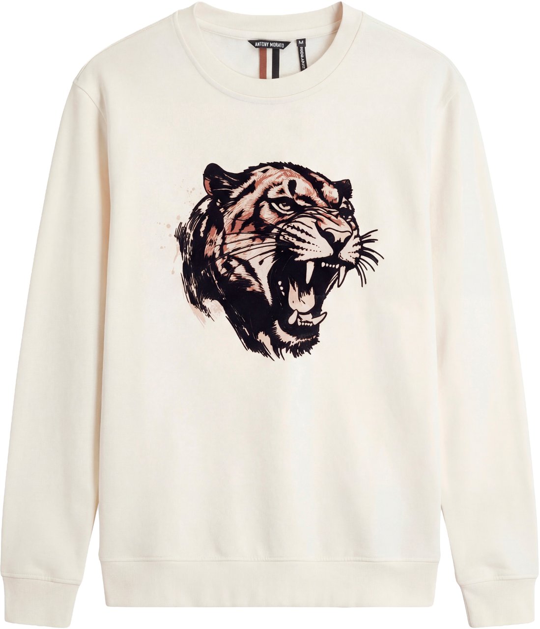 Antony Morato SWEATSHIRT REGULAR FIT IN SUSTAINABLE WITH TIGER PRINT Divers