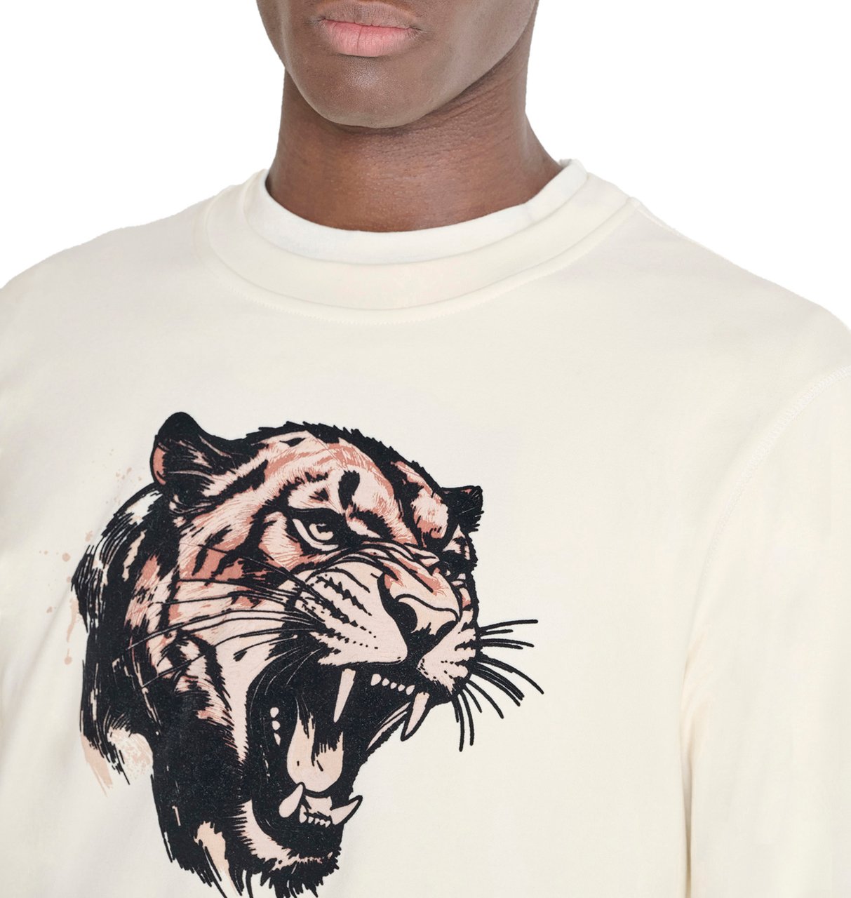 Antony Morato SWEATSHIRT REGULAR FIT IN SUSTAINABLE WITH TIGER PRINT Divers