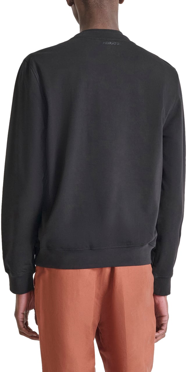Antony Morato SWEATSHIRT REGULAR FIT IN SUSTAINABLE WITH TIGER PRINT Zwart