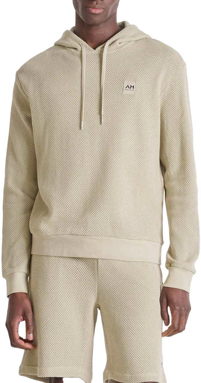Antony Morato HOODIE RELAXED FIT IN DOBBY WITH EMBROIDERED LOGO Divers