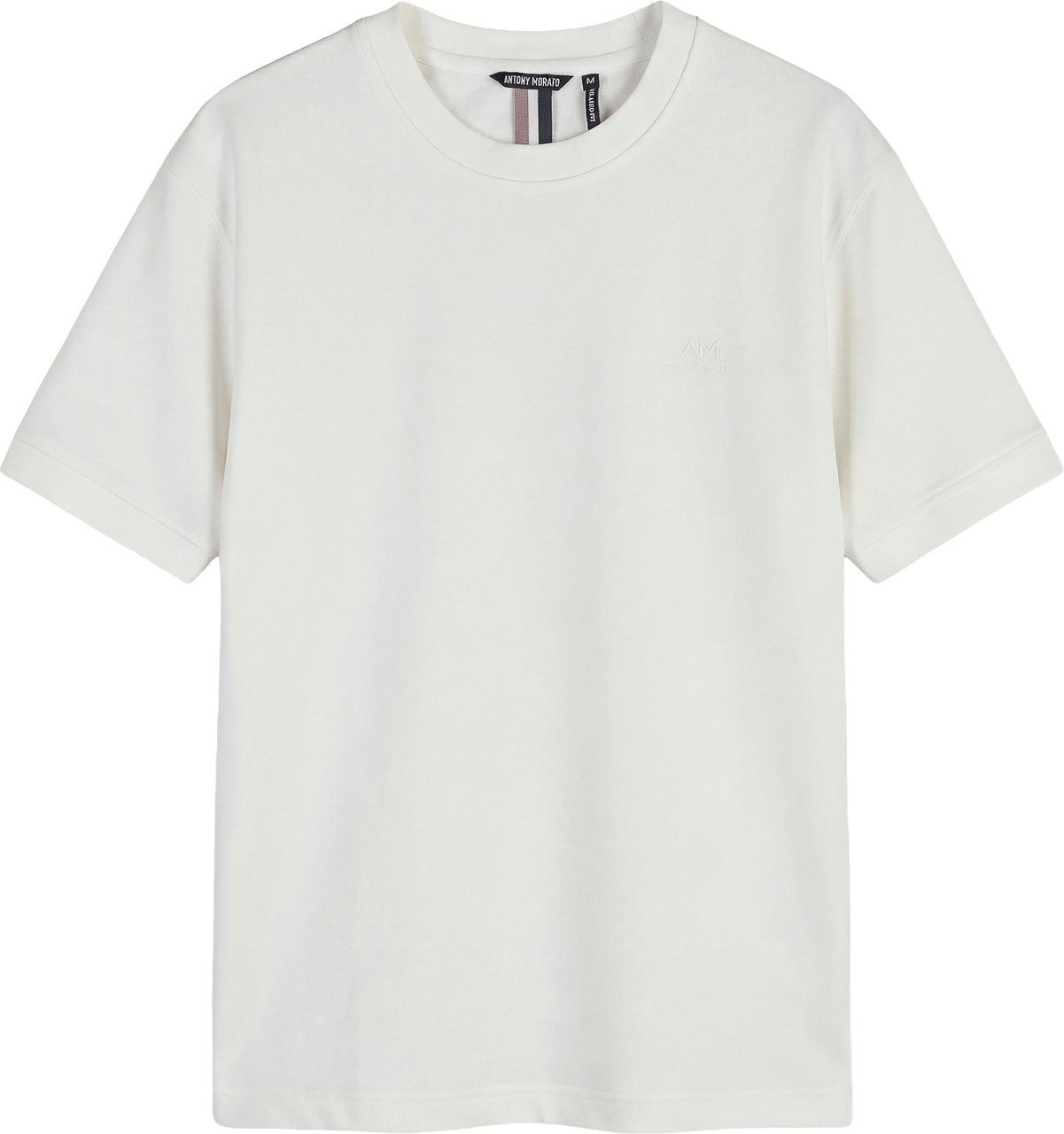 Antony Morato SWEATSHIRT RELAXED FIT IN SUSTAINABLE WITH FOAM LOGO PRINT Beige