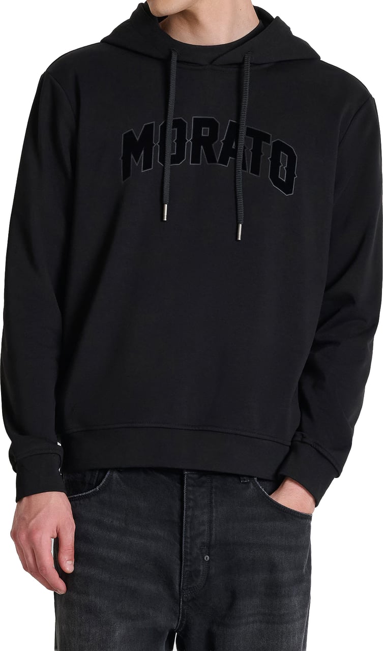 Antony Morato HOODIE RELAXED FIT - EARLY Zwart