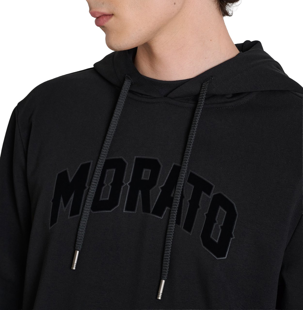 Antony Morato HOODIE RELAXED FIT - EARLY Zwart