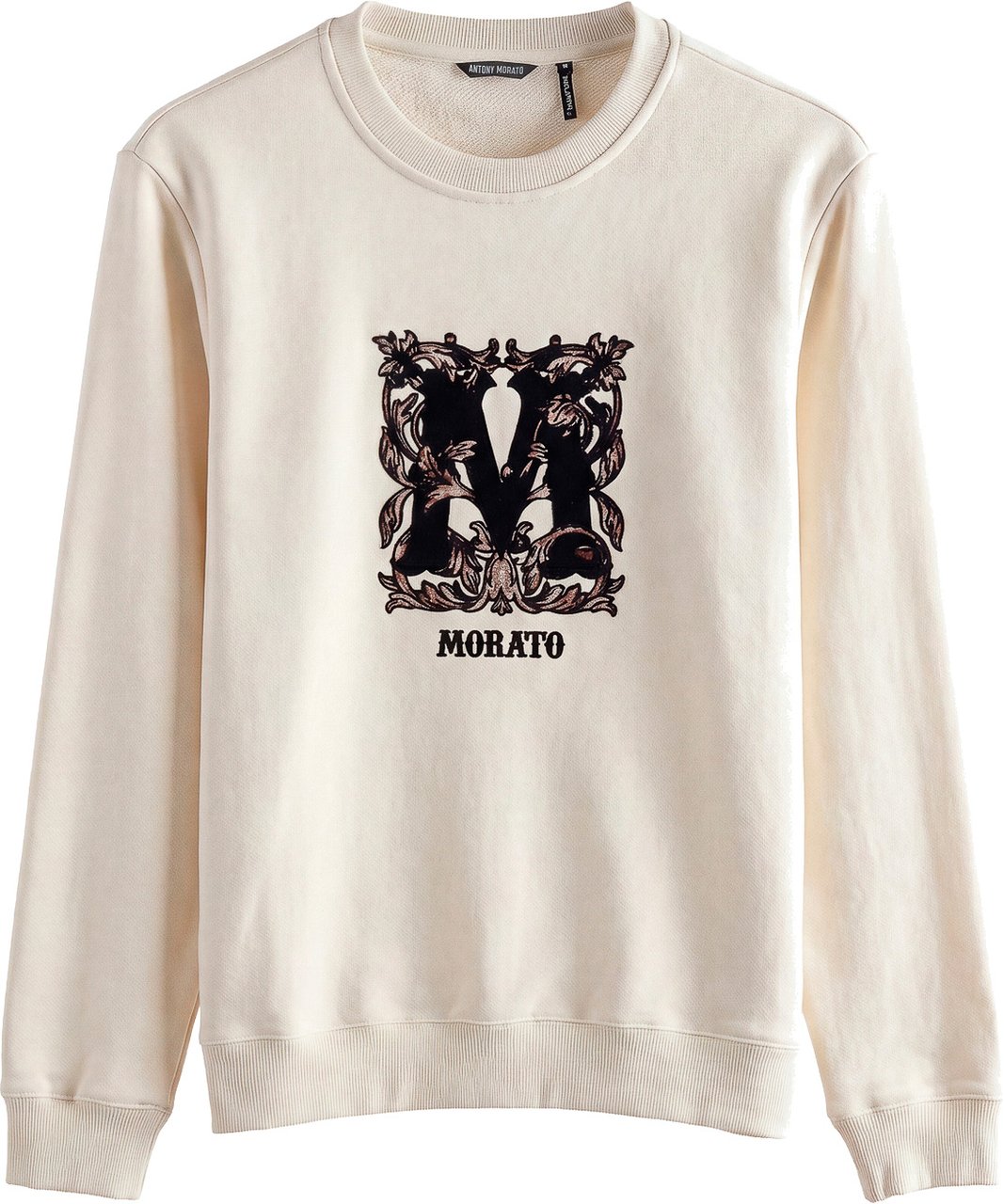 Antony Morato SWEATSHIRT REGULAR FIT EARLY IN INTERLOCK COTTON BLEND FABRIC WITH FOAM LOGO PRINT Divers