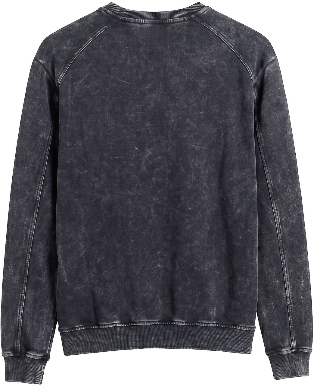 Antony Morato SWEATSHIRT RELAXED FIT WITH SILVER LOGO PRINT WITH SULPHUR DYE + STONE +SNOW WASH Grijs