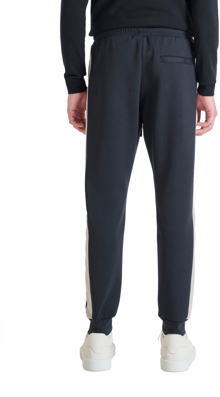 Antony Morato FLEECE TROUSERS REGULAR FIT WITH LOGOED BADGE ON RUBBER PATCH Blauw