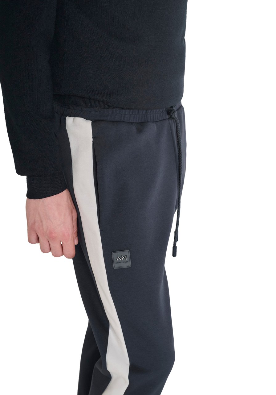 Antony Morato FLEECE TROUSERS REGULAR FIT WITH LOGOED BADGE ON RUBBER PATCH Blauw