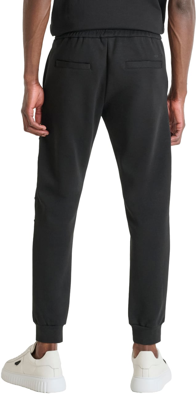 Antony Morato FLEECE TROUSERS SLIM FIT WITH TIGER RUBBER PATCH Zwart