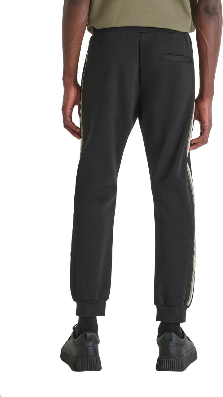 Antony Morato FLEECE TROUSERS REGULAR FIT WITH EFFECT RUBBER  LOGO Zwart