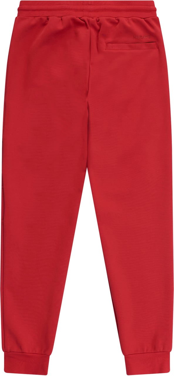 Antony Morato FLEECE TROUSERS SLIM FIT IN INTERLOCK WITH FLAPS ON LEGS AND BACK RUBBER PRINT Rood
