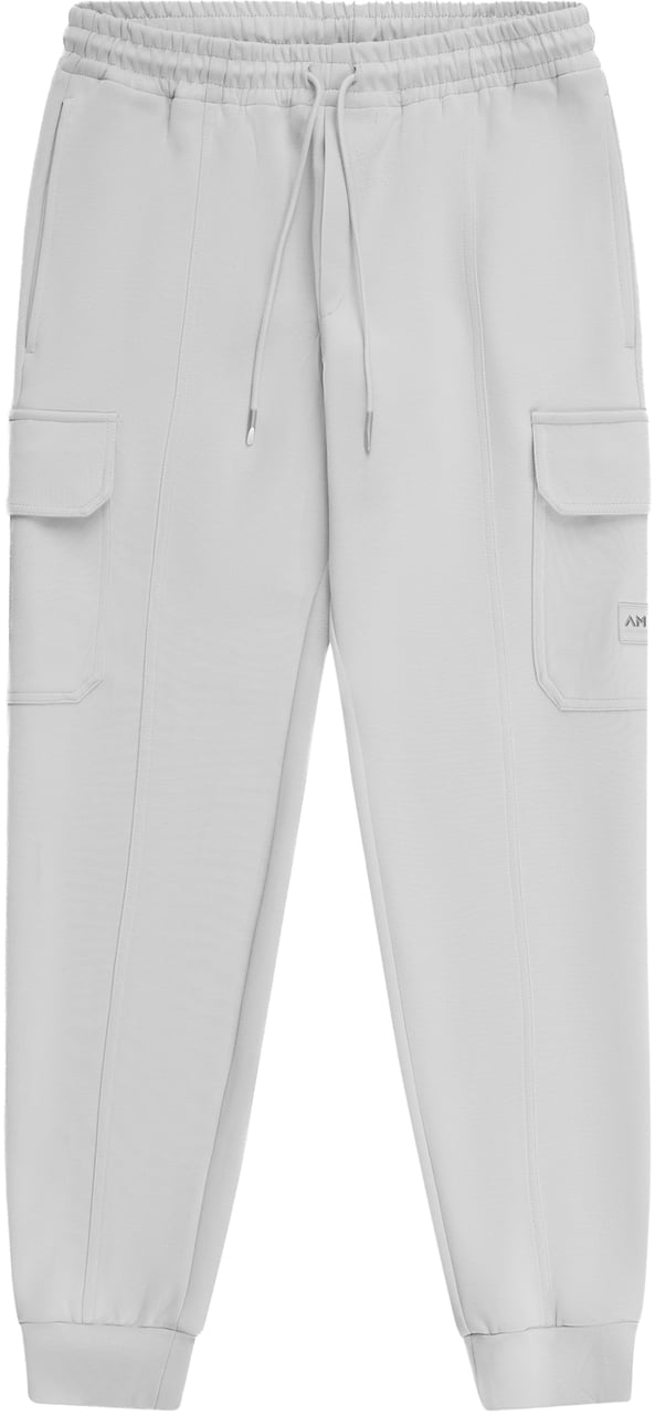 Antony Morato FLEECE TROUSERS REGULAR FIT IN INTERLOCK WITH RUBBER METAL PATCH ON POCKET Wit
