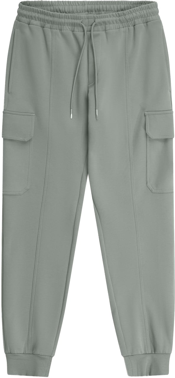 Antony Morato FLEECE TROUSERS REGULAR FIT IN INTERLOCK WITH RUBBER METAL PATCH ON POCKET Groen
