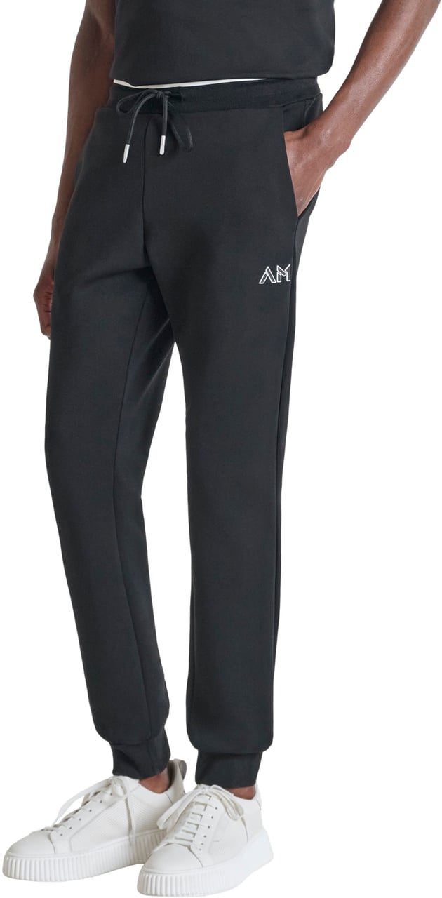 Antony Morato PANTALONE FELPA REGULAR FIT IN INTERLOCK COTTON BLEND Zwart