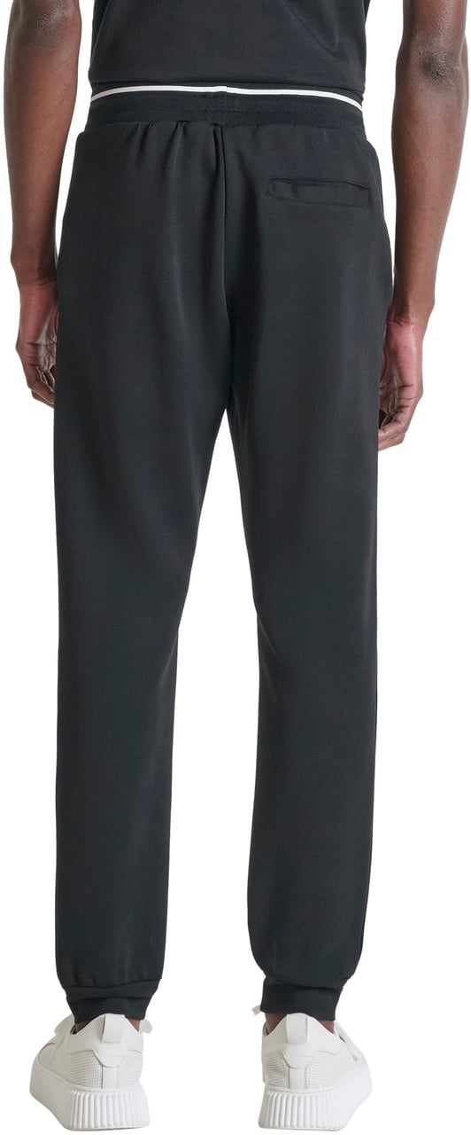 Antony Morato PANTALONE FELPA REGULAR FIT IN INTERLOCK COTTON BLEND Zwart