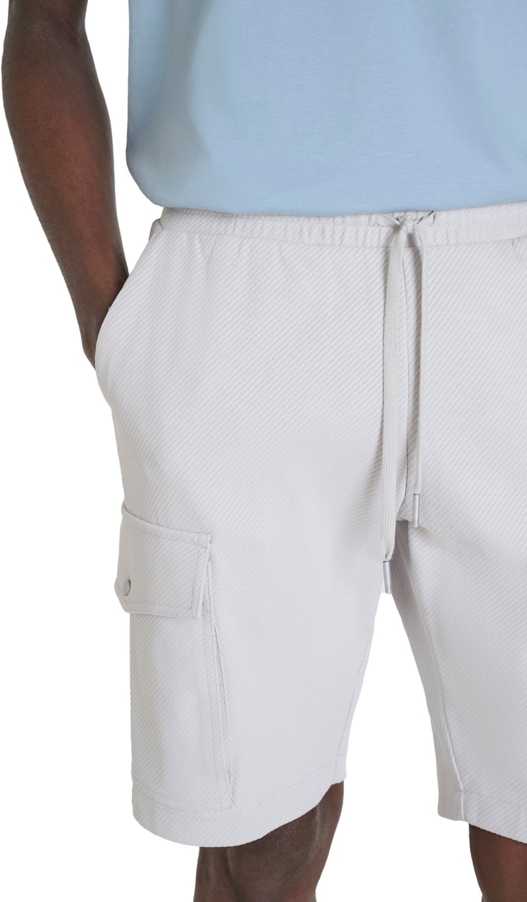 Antony Morato FLEECE SHORTS REGULAR FIT IN COTTON BLEND TWILL CONSTRUCTION  WITH METAL LOGO Wit