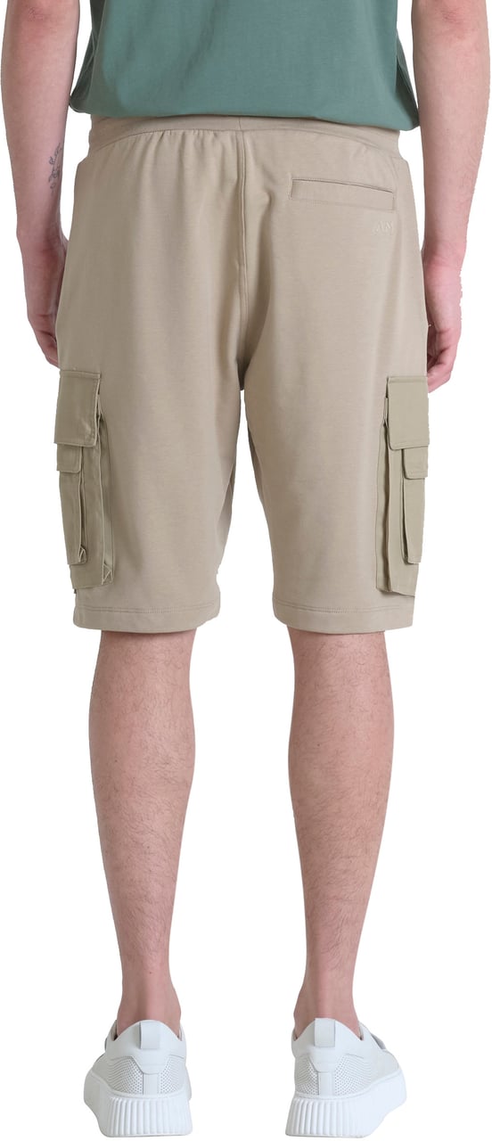 Antony Morato FLEECE SHORTS REGULAR FIT IN SUSTAINABLE COTTON BLEND FABRIC WITH EMBROIDERED LOGO Divers