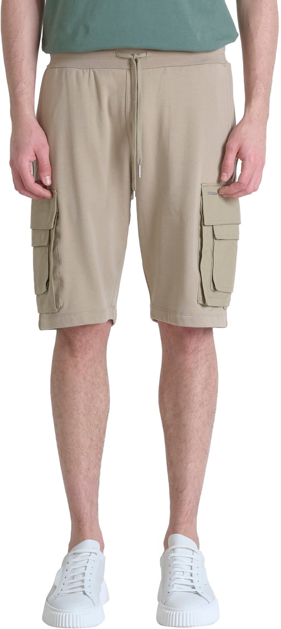 Antony Morato FLEECE SHORTS REGULAR FIT IN SUSTAINABLE COTTON BLEND FABRIC WITH EMBROIDERED LOGO Divers