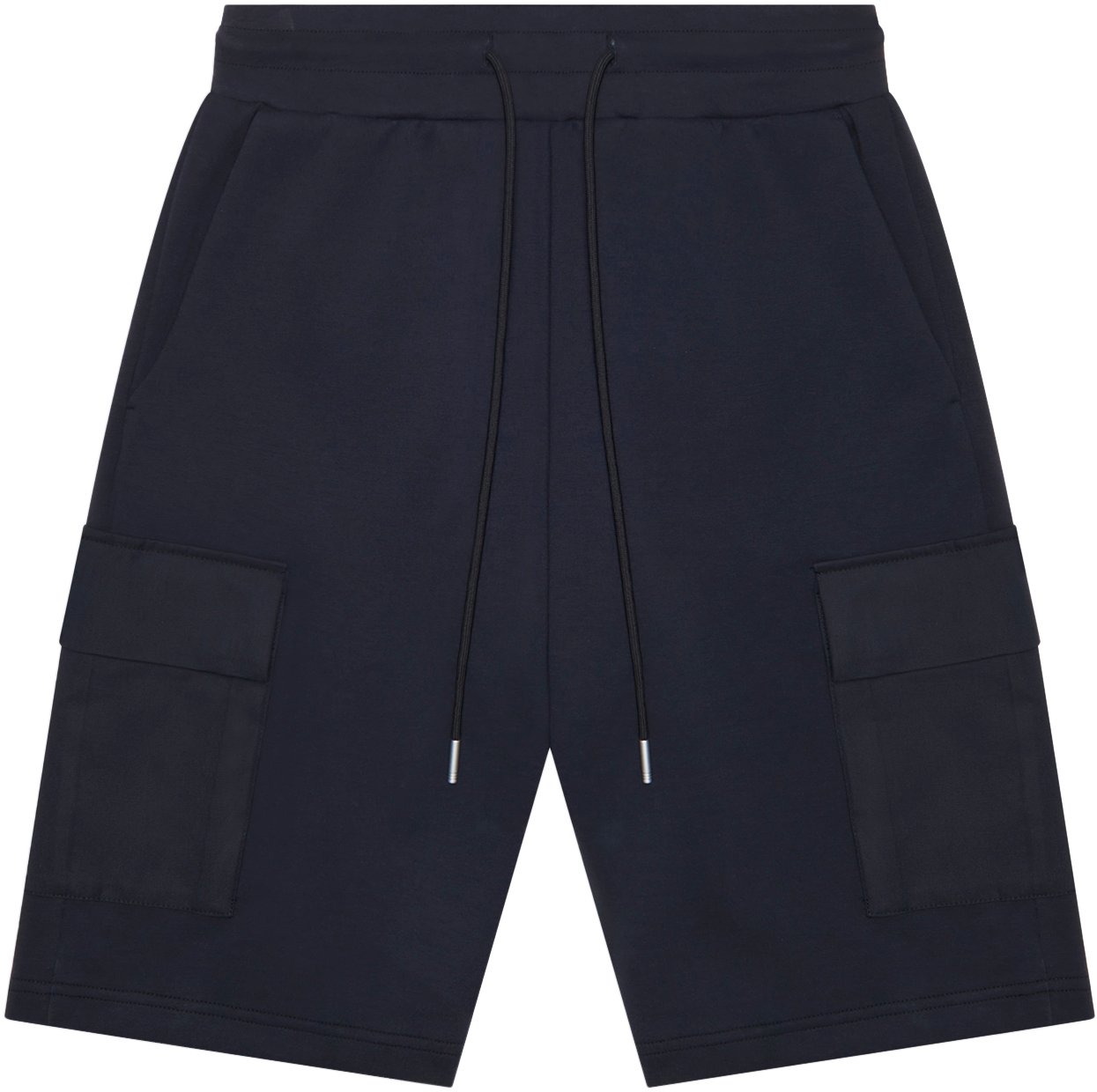Antony Morato FLEECE SHORTS REGULAR FIT IN INTERLOCK COTTON BLEND FABRIC WITH EMBROIDERED LOGO Blauw