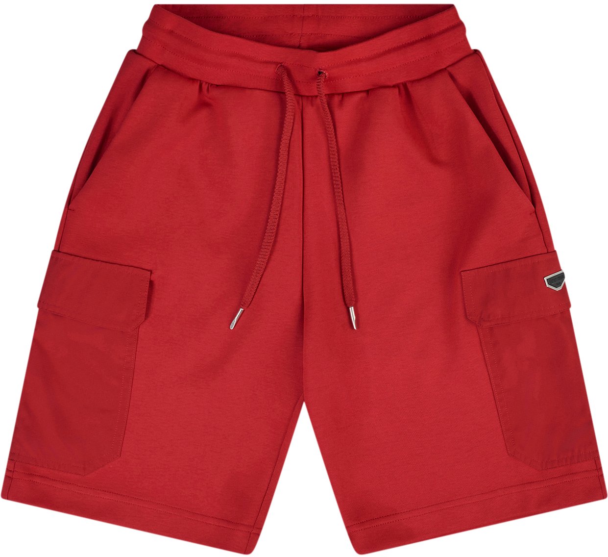Antony Morato SHORTS REGULAR FIT IN INTERLOCK  WITH RUBBER PLATE ON CONTRAST POCKET Rood