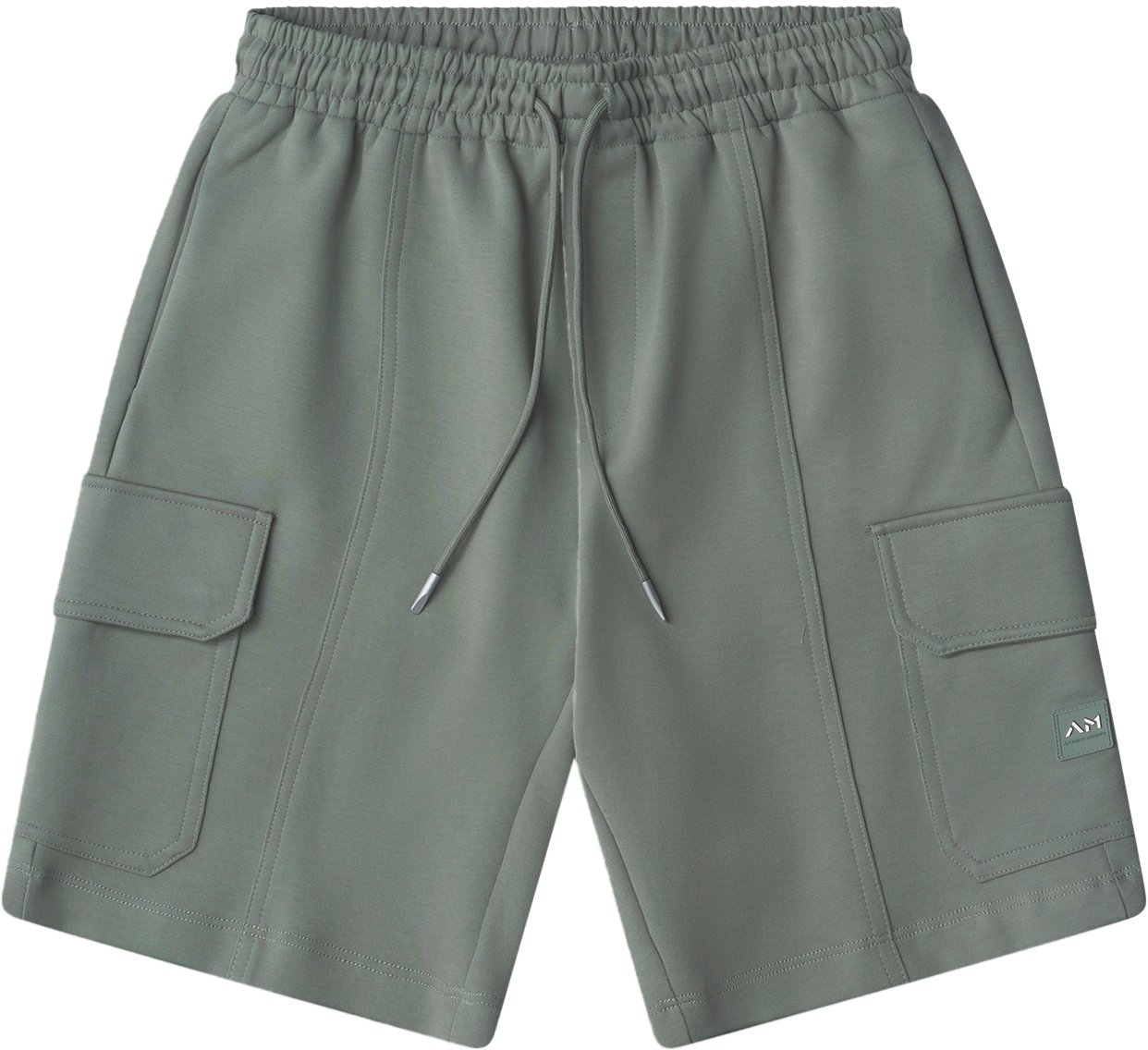 Antony Morato SHORTS REGULAR FIT IN INTERLOCK WITH PATCH WITH LOGO Groen