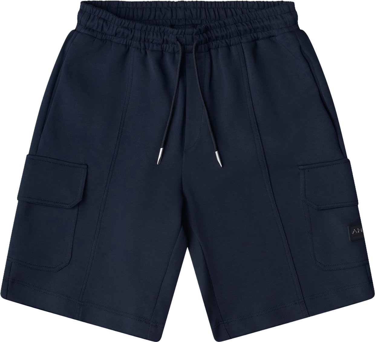 Antony Morato SHORTS REGULAR FIT IN INTERLOCK WITH PATCH WITH LOGO Blauw