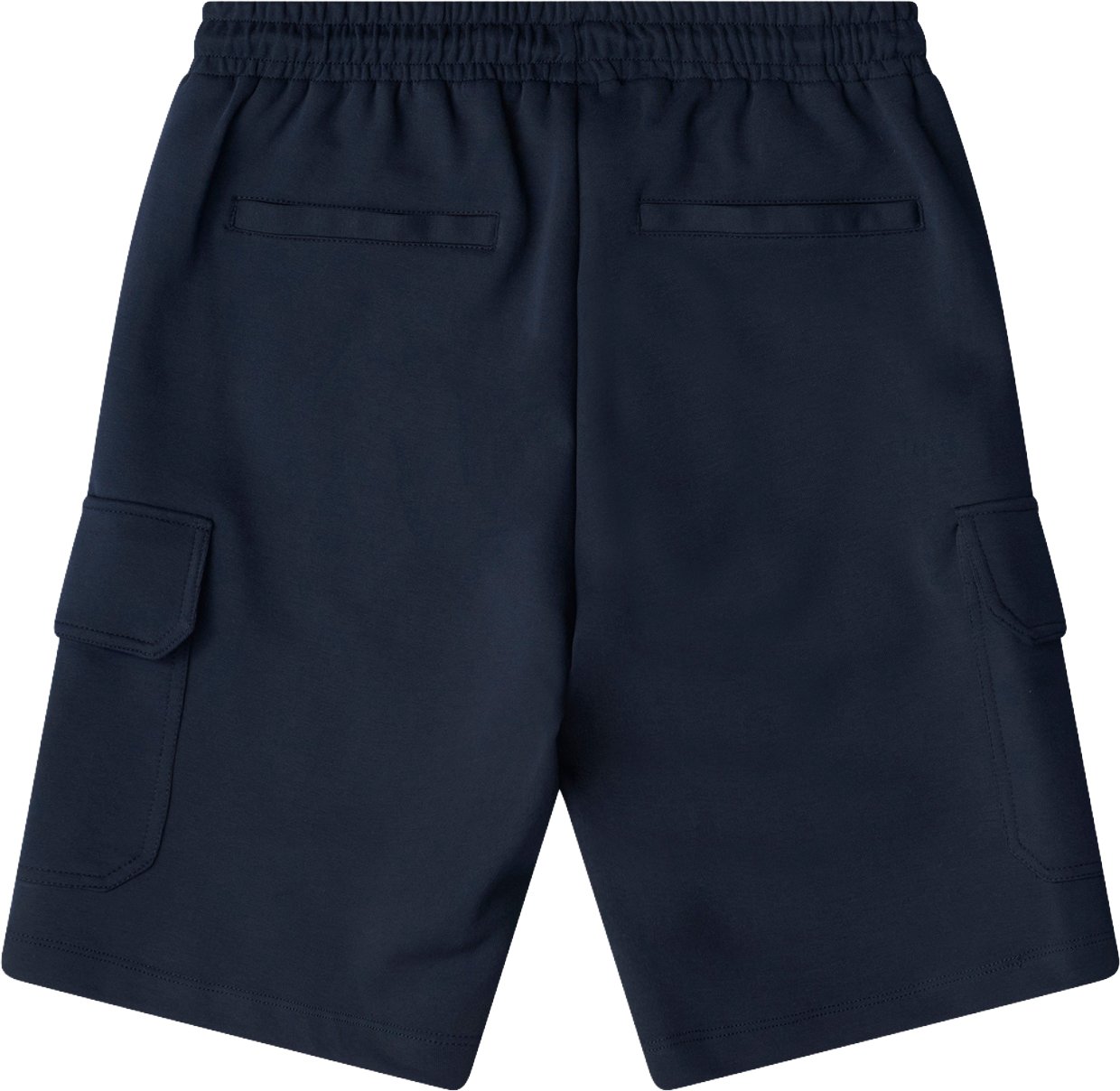 Antony Morato SHORTS REGULAR FIT IN INTERLOCK WITH PATCH WITH LOGO Blauw