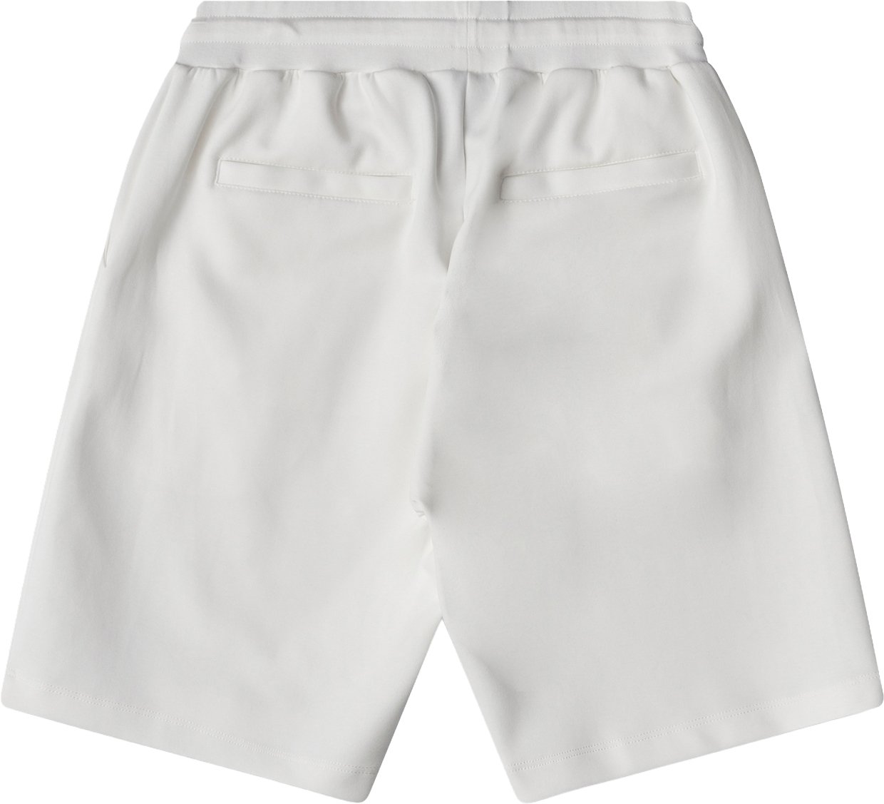 Antony Morato SHORTS IN INTERLOCK COTTON BLEND WITH TIGER PRINT PATCH AND RUBBER LOGO Beige