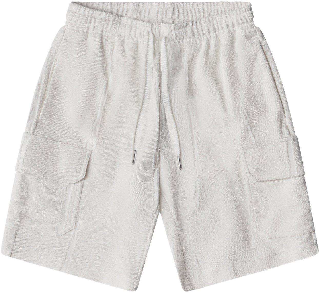 Antony Morato SHORTS REGULAR FIT  IN CORROSED FLEECE FABRIC WITH METAL PLATE ON WELT POCKET Beige