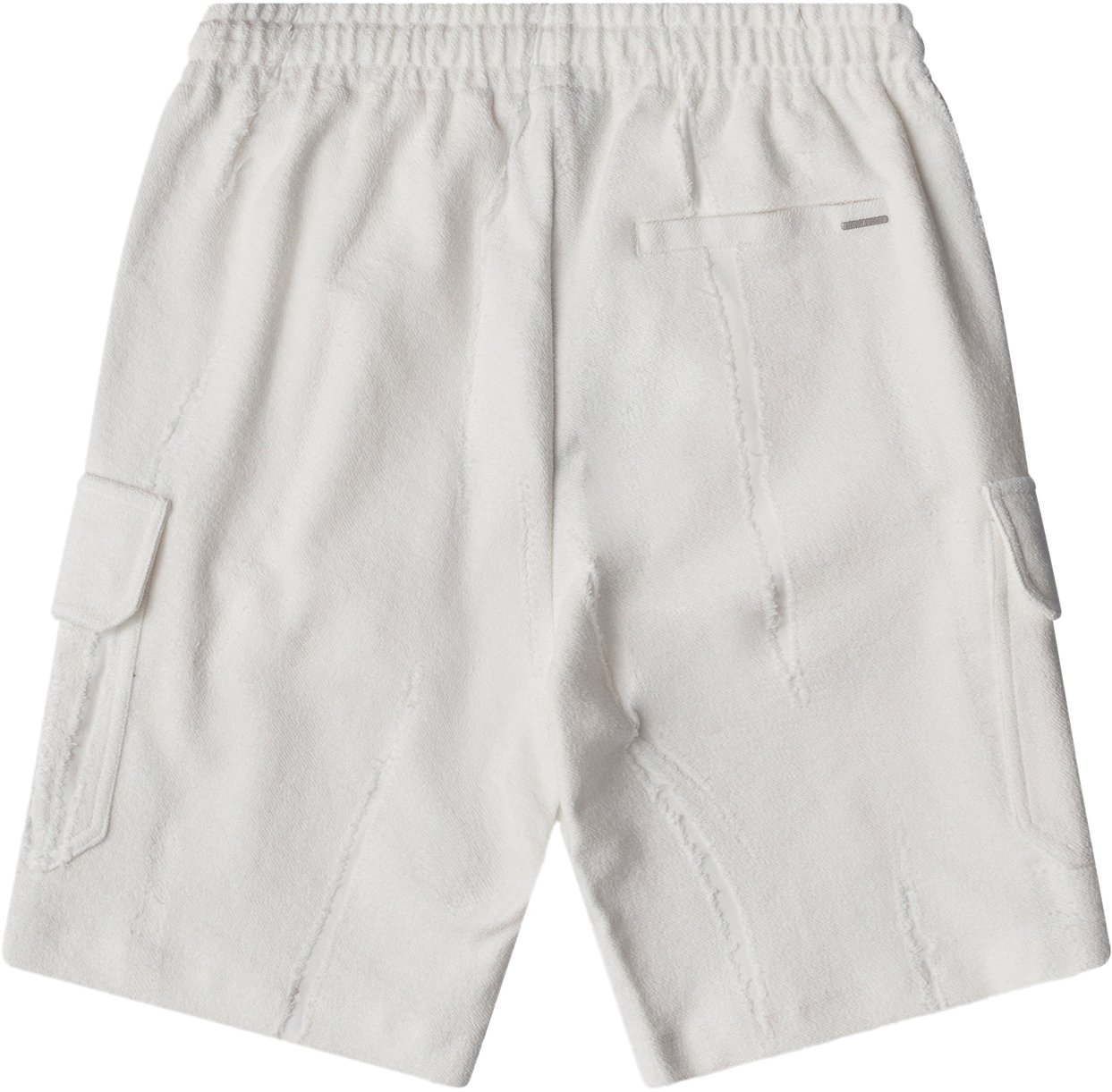 Antony Morato SHORTS REGULAR FIT  IN CORROSED FLEECE FABRIC WITH METAL PLATE ON WELT POCKET Beige