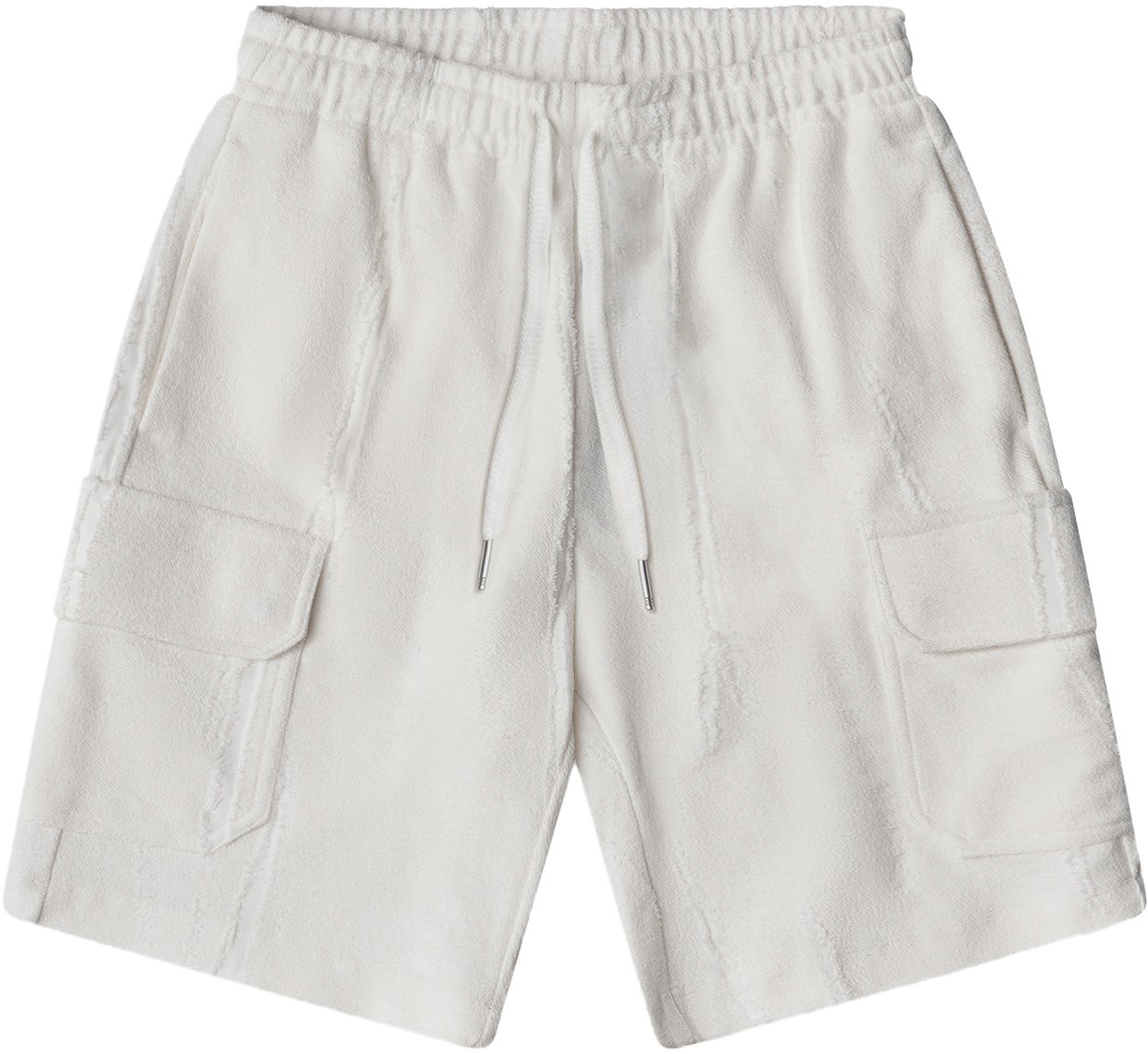Antony Morato SHORTS REGULAR FIT  IN CORROSED FLEECE FABRIC WITH PLATE ON WELT POCKET Beige