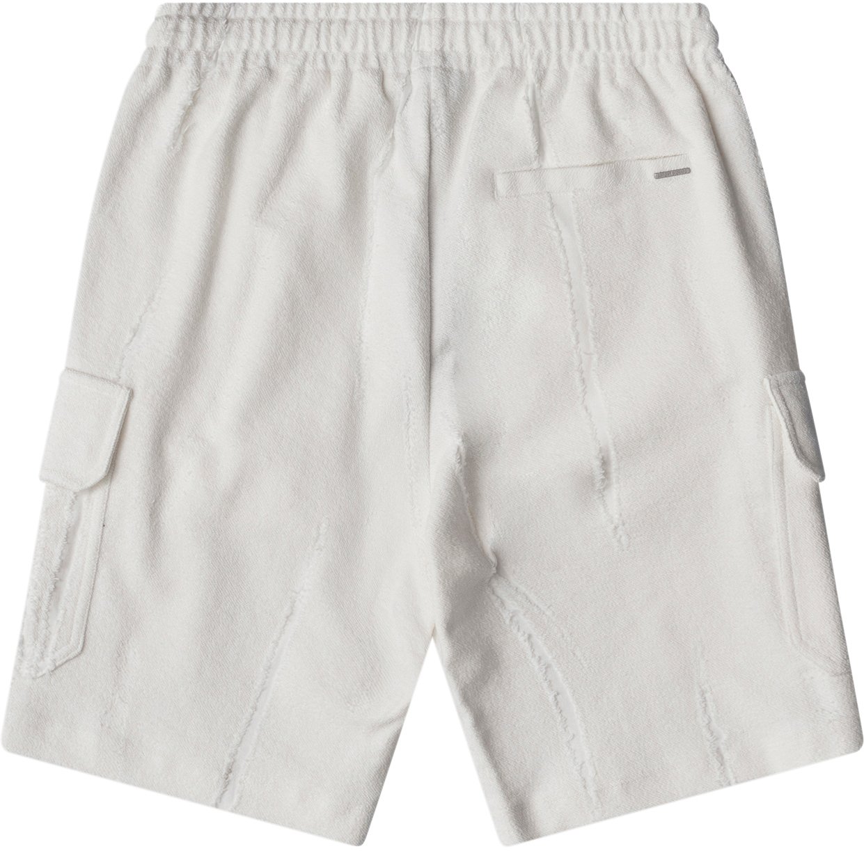 Antony Morato SHORTS REGULAR FIT  IN CORROSED FLEECE FABRIC WITH PLATE ON WELT POCKET Beige