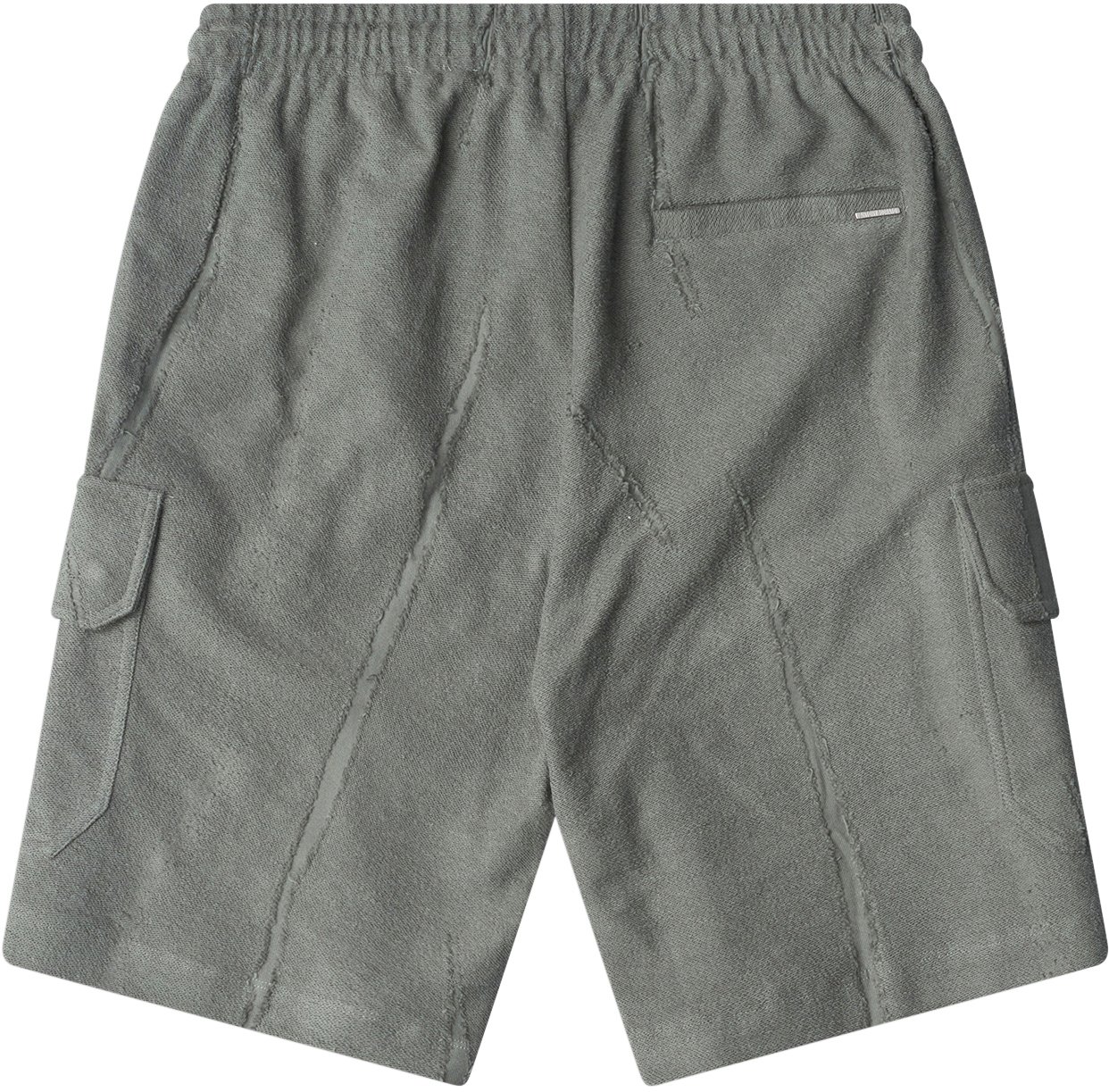 Antony Morato SHORTS REGULAR FIT  IN CORROSED FLEECE FABRIC WITH PLATE ON WELT POCKET Groen